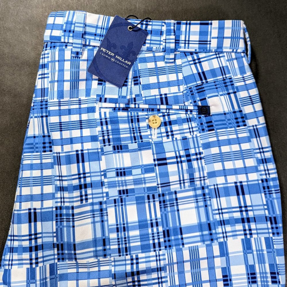 Peter Millar Crown Crafted Performance Stretch Geometric Shorts 30 32